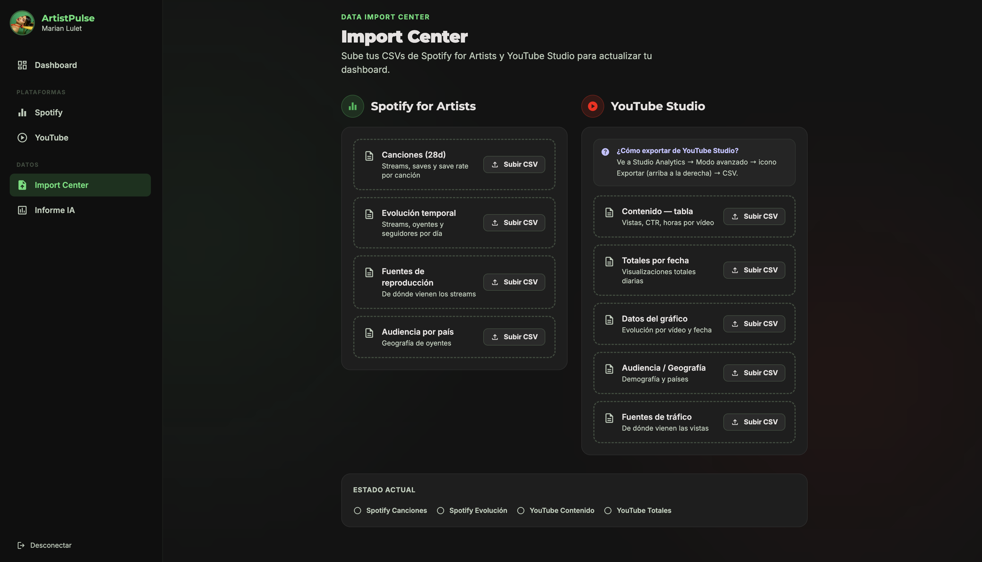 Import Center